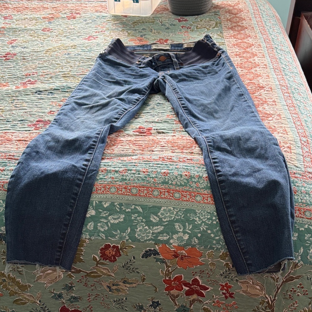 Madewell Denim Maternity Skinny Jeans in Blue